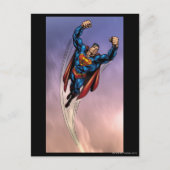 Superman beide opgestoken wapens briefkaart (Voorkant)