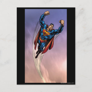 Superman beide opgestoken wapens briefkaart