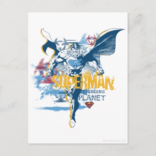 Superman Bio-ontwerp Briefkaart (Voorkant)