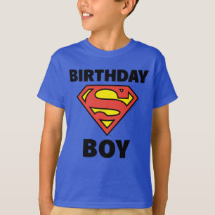 Superman   Birthday Boy - Naam & Leeftijd T-shirt