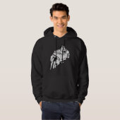 Superman Black en White 1 Hoodie (Voorkant volledig)