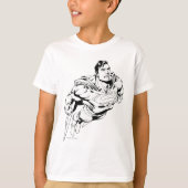 Superman Black en White 1 T-shirt (Voorkant)