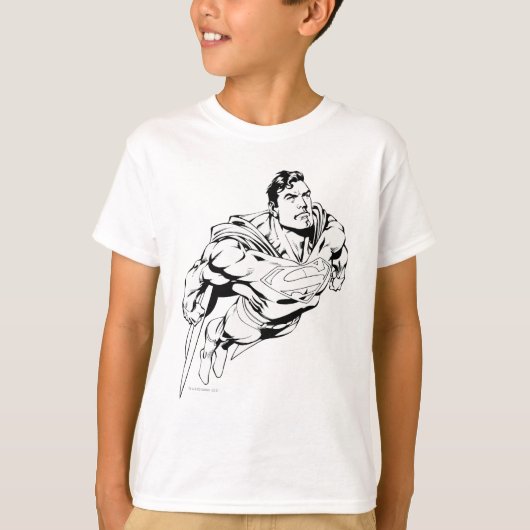 Superman Black en White 1 T-shirt (Voorkant)