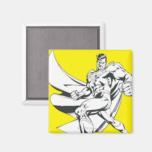 Superman Black en White 2 Magneet (Voorkant / Achterkant)