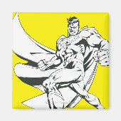 Superman Black en White 2 Magneet (Voorkant)