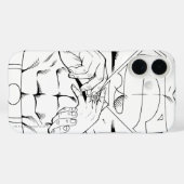 Superman Black en White 3 Case-Mate iPhone Case (Achterkant (horizontaal))