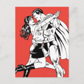 Superman Black en White 4 Briefkaart (Voorkant)