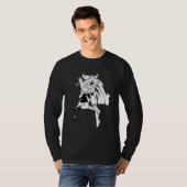 Superman Black en White 4 T-shirt (Voorkant volledig)