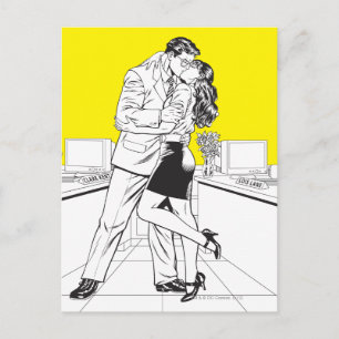 Superman Black en White 5 Briefkaart