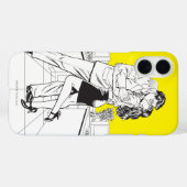 Superman Black en White 5 Case-Mate iPhone Case (Achterkant (horizontaal))