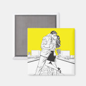 Superman Black en White 5 Magneet (Voorkant / Achterkant)