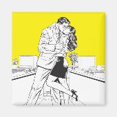 Superman Black en White 5 Magneet (Voorkant)