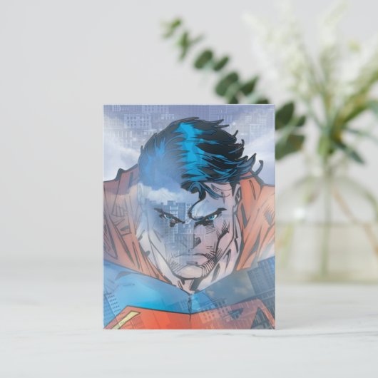Superman - blauw briefkaart (Staand voorkant)
