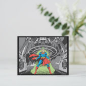 Superman blootgesteld aan Kryptonite Briefkaart (Staand voorkant)