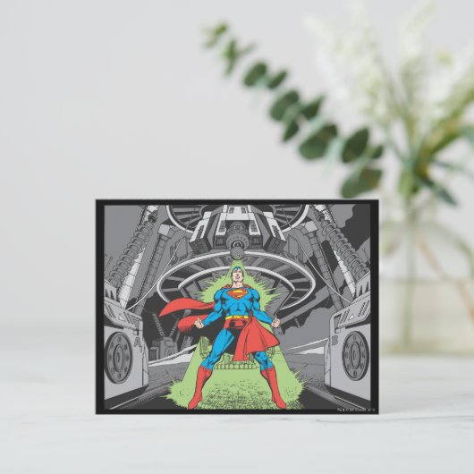 Superman blootgesteld aan Kryptonite Briefkaart (Staand voorkant)