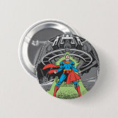 Superman blootgesteld aan Kryptonite Ronde Button 5,7 Cm (Voorkant /achterkant)