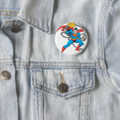 Superman Breaks Chains 3 Ronde Button 5,7 Cm (In situ)