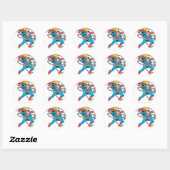 Superman Breaks Chains 3 Ronde Sticker (Vel)