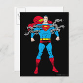Superman Breaks Chains Briefkaart (Voorkant / Achterkant)