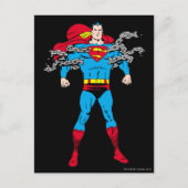 Superman Breaks Chains Briefkaart (Voorkant)