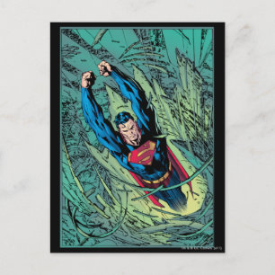 Superman breekt door briefkaart