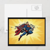 Superman breekt ketens briefkaart (Voorkant / Achterkant)