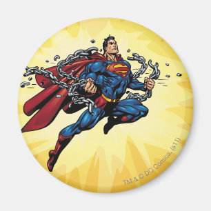 Superman breekt ketens magneet