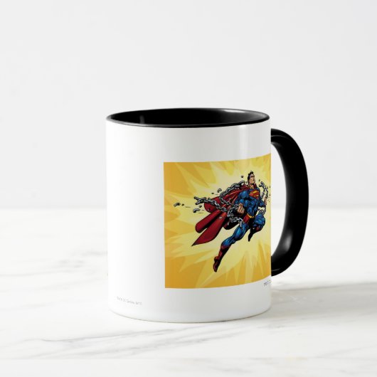 Superman breekt ketens mok (Voorkant rechts)