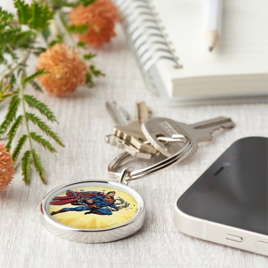 Superman breekt ketens sleutelhanger (Zijkant)