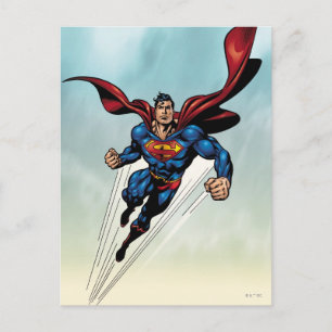 Superman breekt naar boven briefkaart