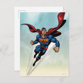 Superman breekt naar boven briefkaart (Voorkant / Achterkant)