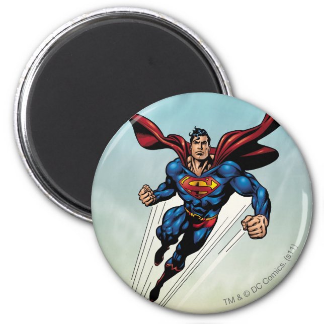 Superman breekt naar boven magneet (Voorkant)