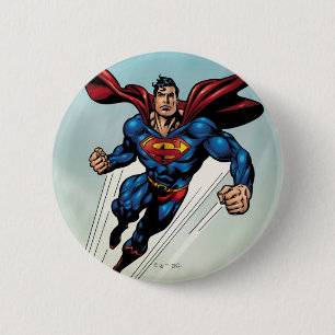 Superman breekt naar boven ronde button 5,7 cm