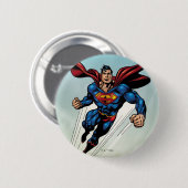 Superman breekt naar boven ronde button 5,7 cm (Voorkant /achterkant)