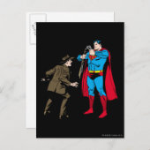 Superman buigt een pistool briefkaart (Voorkant / Achterkant)