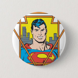 Superman Bust Ronde Button 5,7 Cm