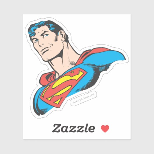 Superman Bust Smirk Sticker (Vel)