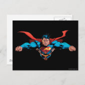 Superman cape vliegen briefkaart (Voorkant / Achterkant)