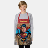 Superman cape vliegen schort (Gedragen)