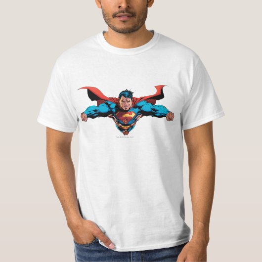 Superman cape vliegen t-shirt (Voorkant)