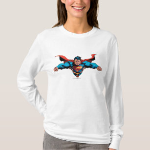 Superman cape vliegen t-shirt