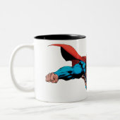 Superman cape vliegen tweekleurige koffiemok (Links)