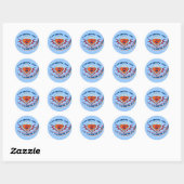 Superman Citizen of the World Ronde Sticker (Vel)