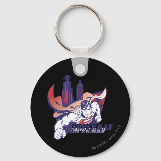 Superman City en naam Sleutelhanger (Voorkant)