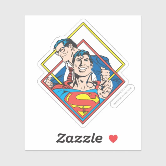 Superman/Clark Kent Sticker (Vel)