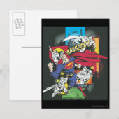 Superman Comic Black Briefkaart (Voorkant / Achterkant)