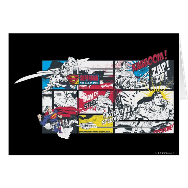 Superman Comic Book Collage (Voorkant Horizontaal)