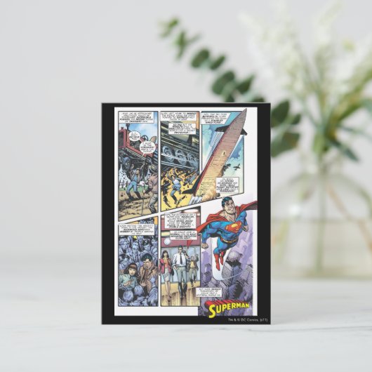 Superman Comic Panel - Clark's Origins 2 Briefkaart (Staand voorkant)