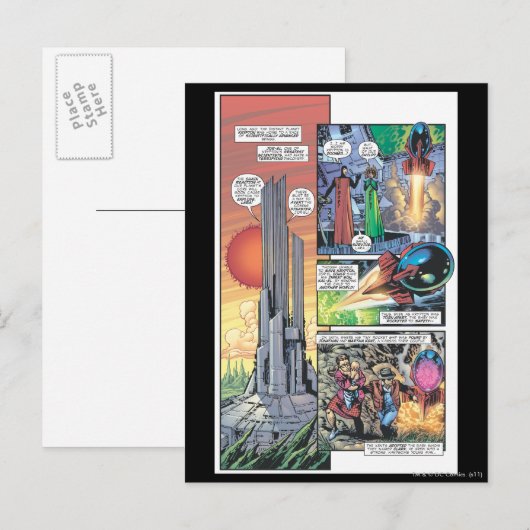 Superman Comic Panel - Clark's Origins Briefkaart (Voorkant / Achterkant)