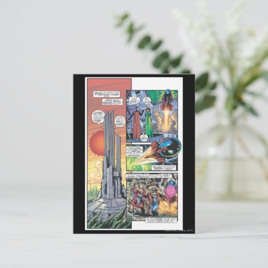 Superman Comic Panel - Clark's Origins Briefkaart (Staand voorkant)